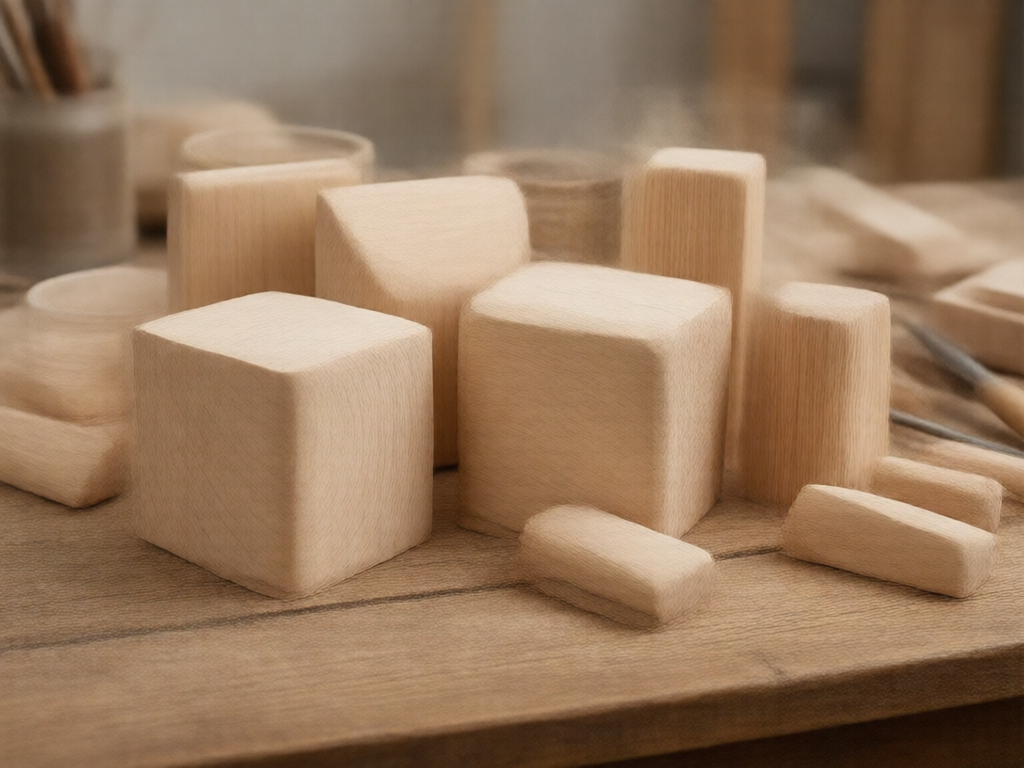 Smooth basswood carving blocks