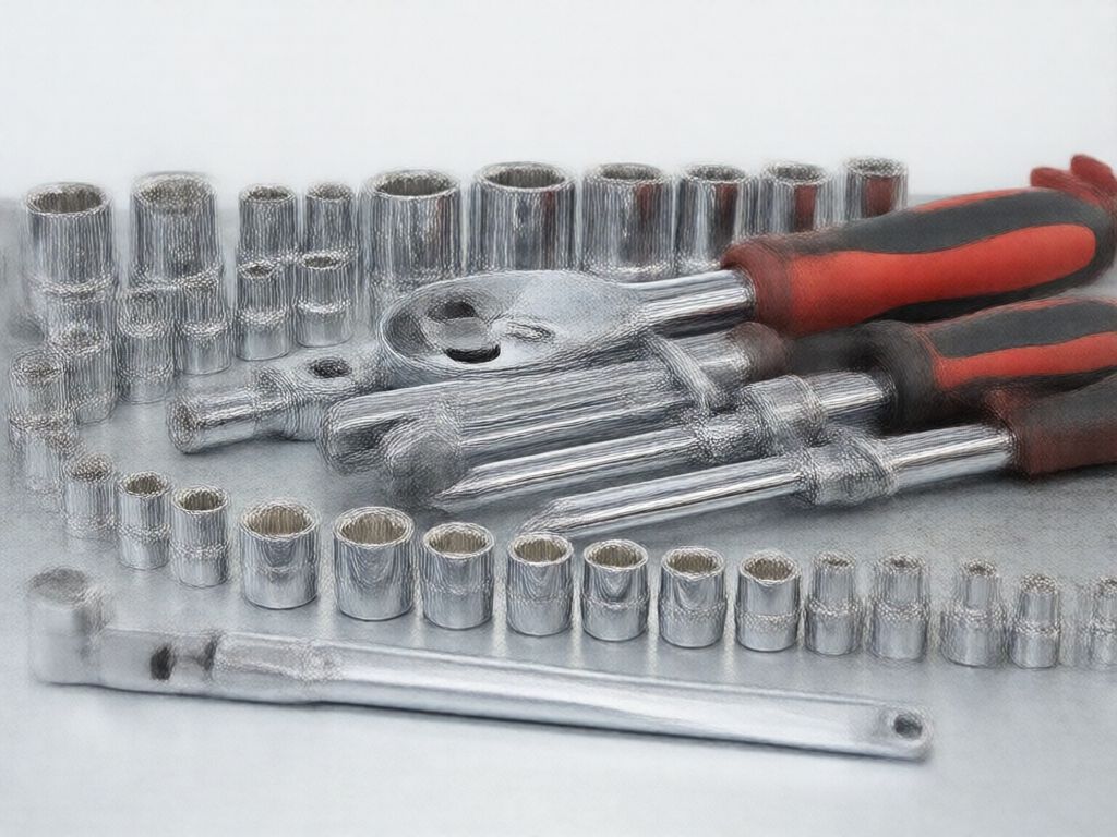 Torque wrench with sockets